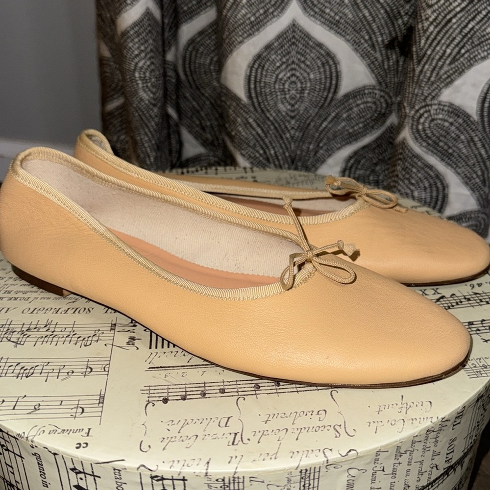 J Crew Leather Ballet Flats